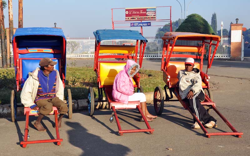 Rickshaw in Antsirabe s